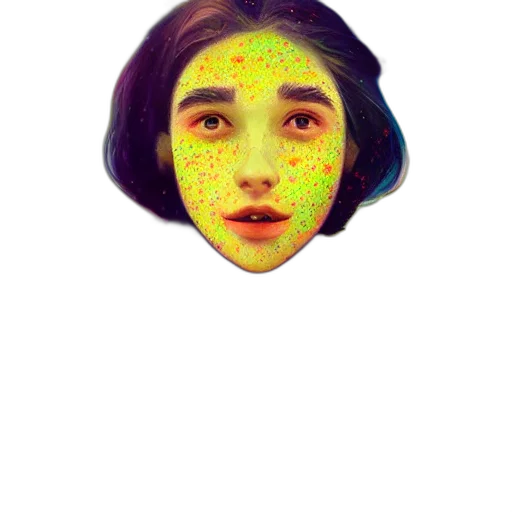 face, mask, creature, hair transparent PNG cut-out