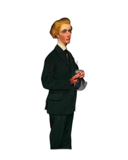 staff, jacket, face, concept art transparent PNG cut-out