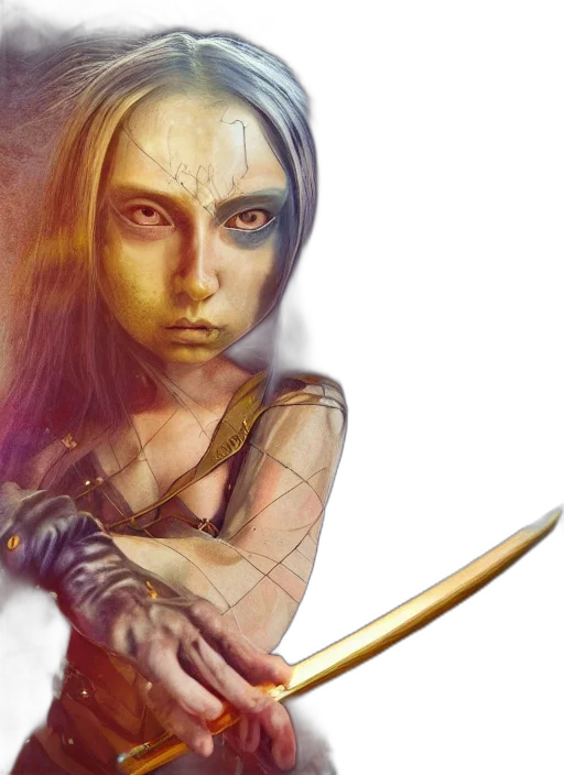 sword, fantasy art, comic book art, concept art transparent PNG cut-out