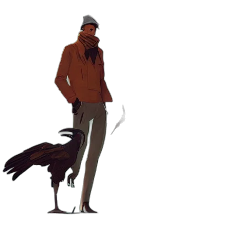 animal, jacket, creature, staff transparent PNG cut-out