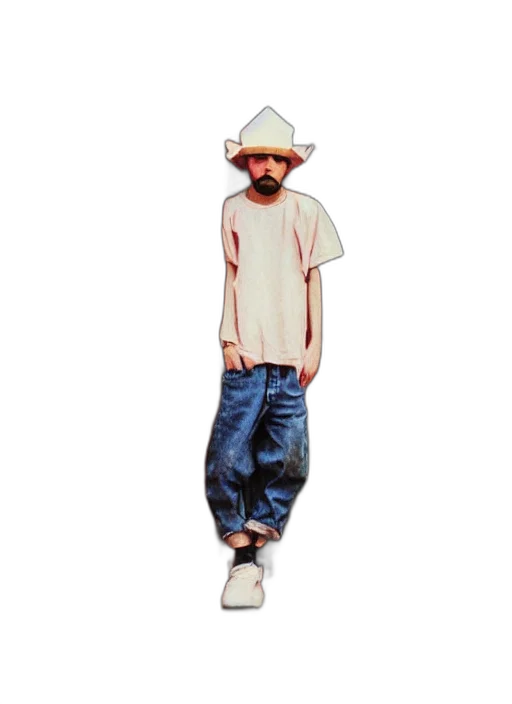 hat, staff, mask, jacket transparent PNG cut-out