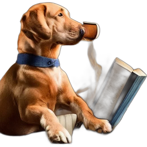 staff, animal, photorealistic, dog transparent PNG cut-out