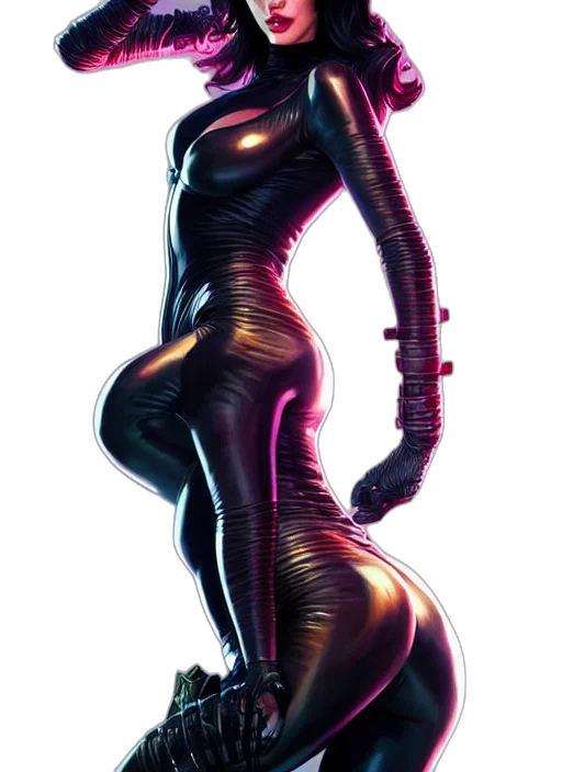 robot, dress, creature, staff transparent PNG cut-out