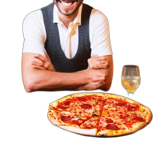 food, staff, face, 3d render transparent PNG cut-out