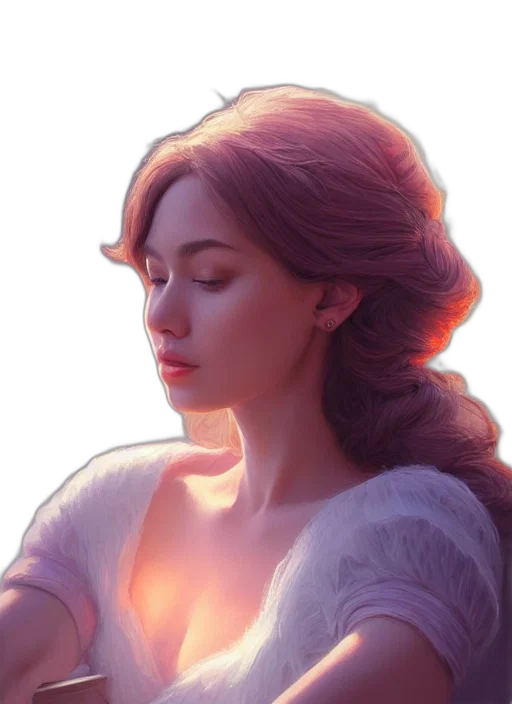 face, crown, dress, photorealistic transparent PNG cut-out