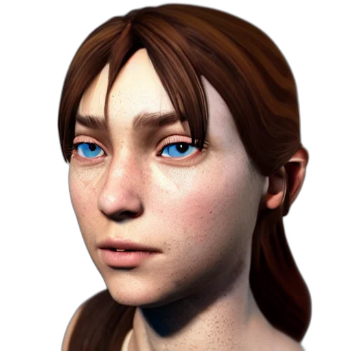 face, staff, 3d render, photorealistic transparent PNG cut-out