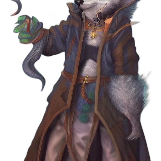 staff, jacket, mask, fantasy art transparent PNG cut-out