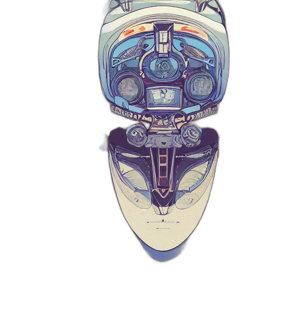 robot, mask, car, weapon transparent PNG cut-out