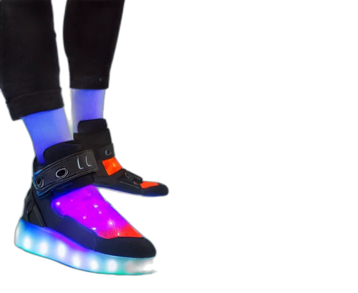 shoes, robot, cyberpunk, vaporwave transparent PNG cut-out