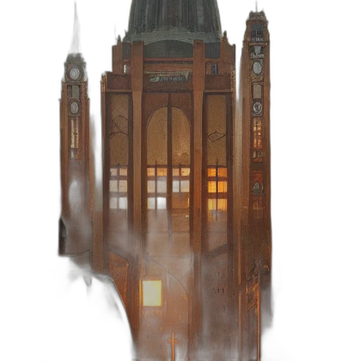 building, robot, concept art, fantasy art transparent PNG cut-out