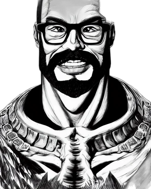 face, comic book art, cartoon, fantasy art transparent PNG cut-out