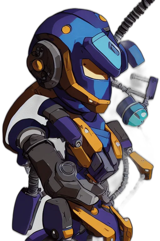 robot, weapon, staff, concept art transparent PNG cut-out