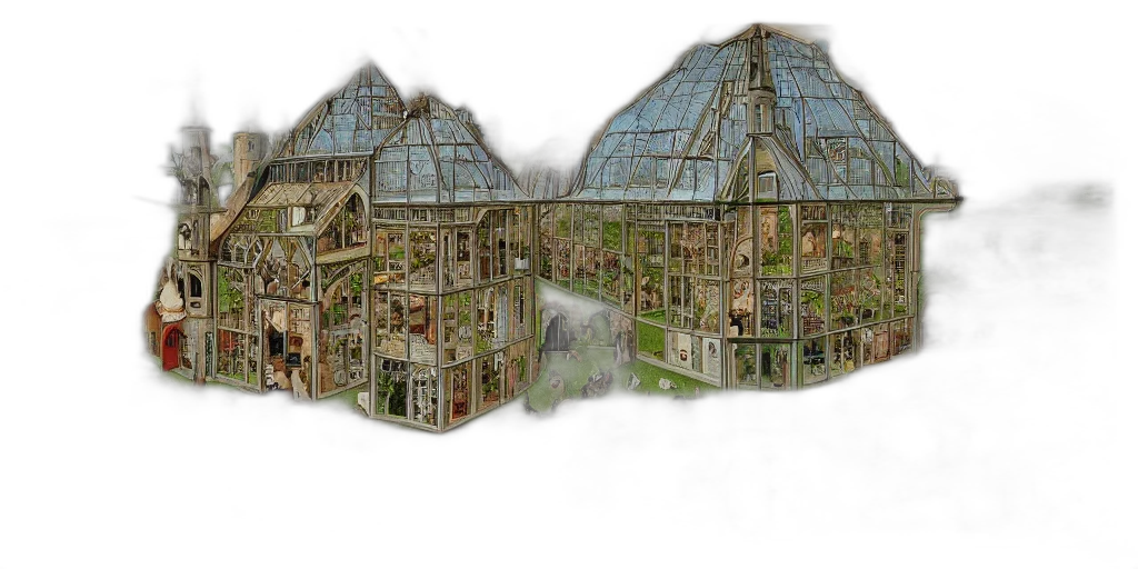 building, concept art, 3d render, photorealistic transparent PNG cut-out