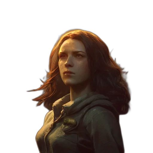 face, jacket, staff, crown transparent PNG cut-out