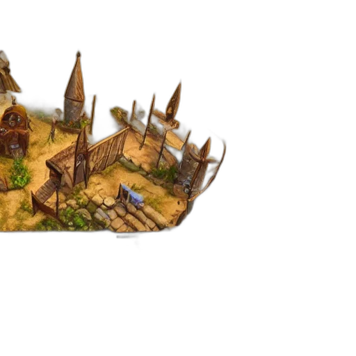 concept art, fantasy art, 3d render, pixel art transparent PNG cut-out
