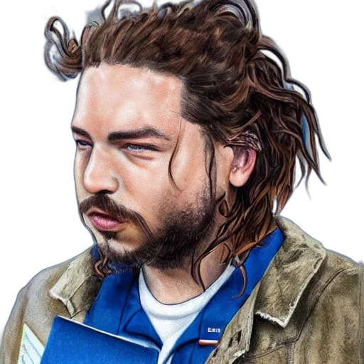 jacket, hair, face, animal transparent PNG cut-out