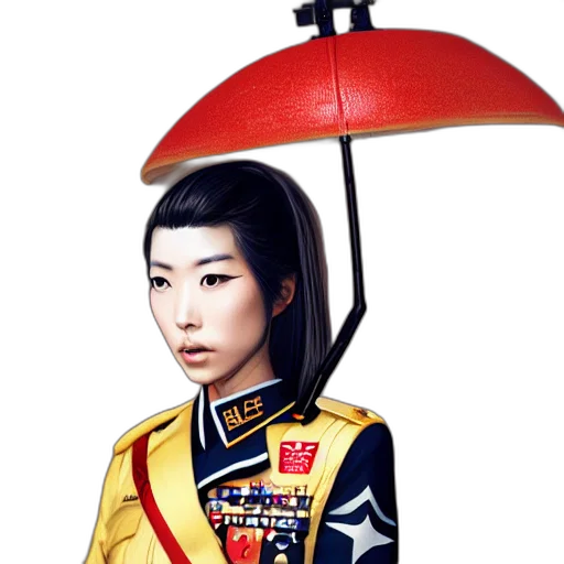 umbrella, staff, crown, sword transparent PNG cut-out