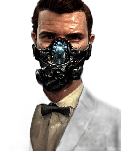 mask, robot, face, weapon transparent PNG cut-out