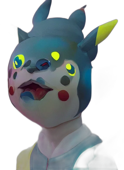 mask, creature, face, staff transparent PNG cut-out