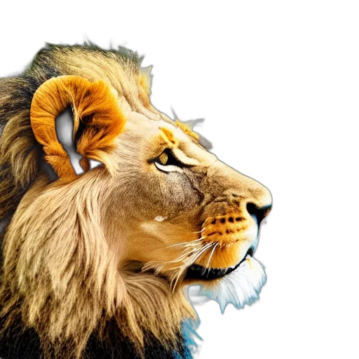 crown, animal, photorealistic, fantasy art transparent PNG cut-out