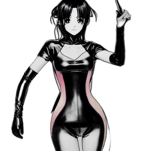 dress, robot, weapon, cyberpunk transparent PNG cut-out