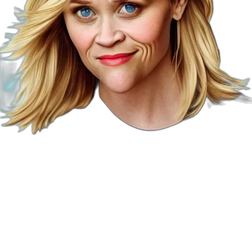 face, hair, crown, photorealistic transparent PNG cut-out