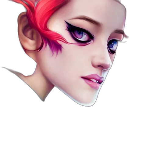face, mask, crown, fantasy art transparent PNG cut-out