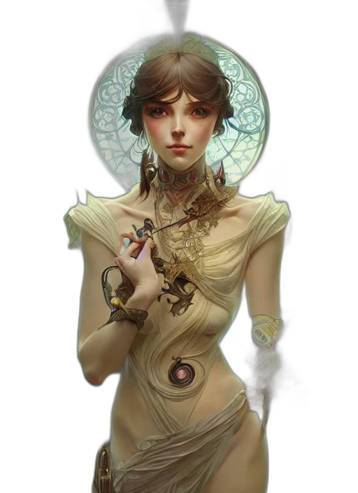 jewelry, dress, face, staff transparent PNG cut-out