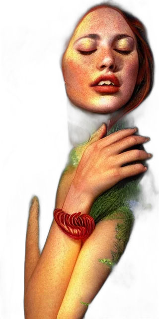 jewelry, mask, face, hair transparent PNG cut-out