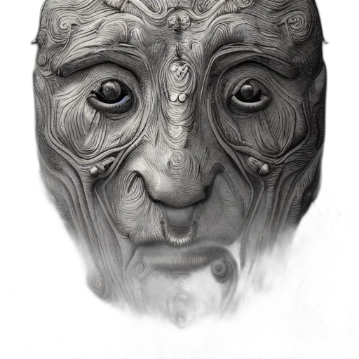 mask, face, creature, crown transparent PNG cut-out