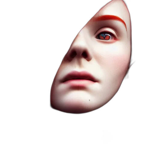 face, mask, robot, creature transparent PNG cut-out