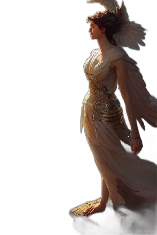 dress, staff, dragon, jewelry transparent PNG cut-out
