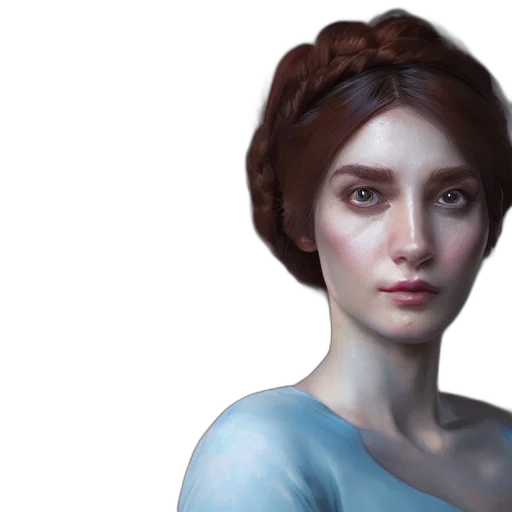 face, fantasy art, photorealistic, concept art transparent PNG cut-out