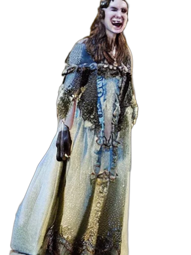 dress, sword, crown, staff transparent PNG cut-out