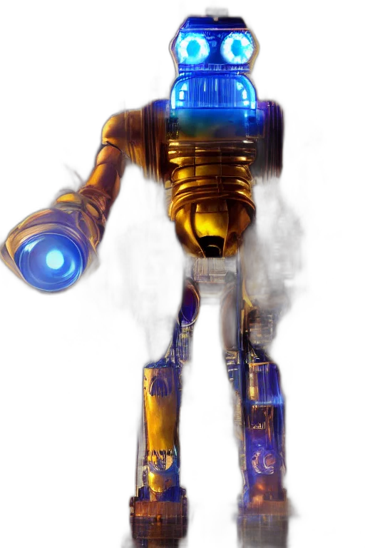 robot, staff, weapon, concept art transparent PNG cut-out