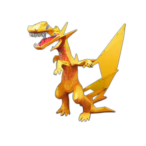 dragon, animal, creature, staff transparent PNG cut-out