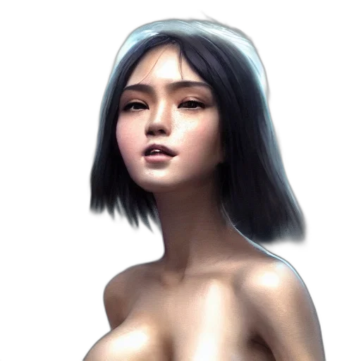 face, dress, jewelry, fantasy art transparent PNG cut-out