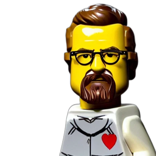 cartoon, 3d render, comic book art, lego transparent PNG cut-out