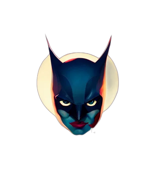 mask, face, comic book art, concept art transparent PNG cut-out