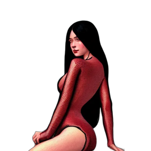 dress, comic book art, concept art, pixel art transparent PNG cut-out