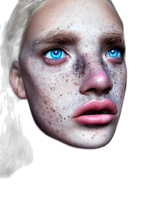 face, mask, creature, hair transparent PNG cut-out