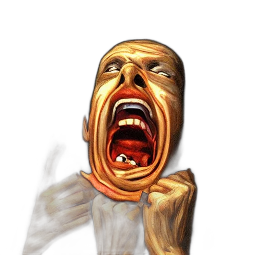 face, creature, mask, staff transparent PNG cut-out