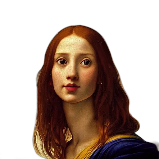 face, dress, hair, crown transparent PNG cut-out