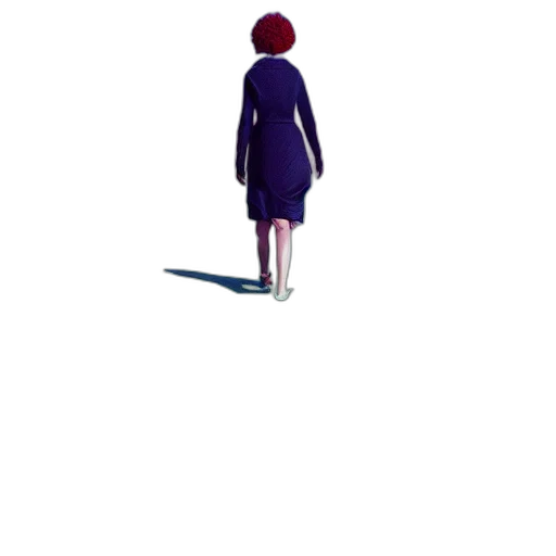 dress, jacket, robot, staff transparent PNG cut-out
