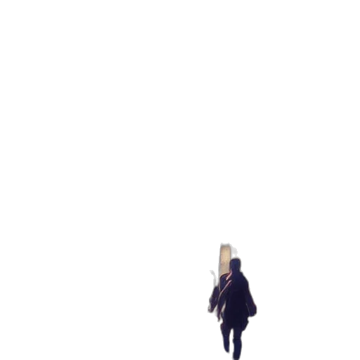 umbrella, jacket, robot, staff transparent PNG cut-out