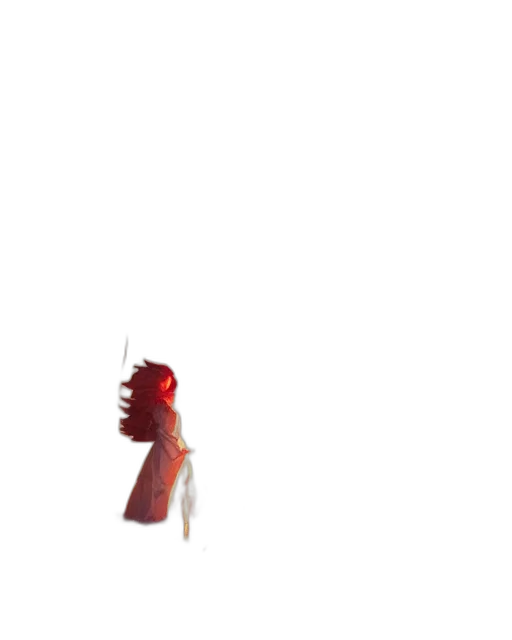 creature, dress, staff, animal transparent PNG cut-out