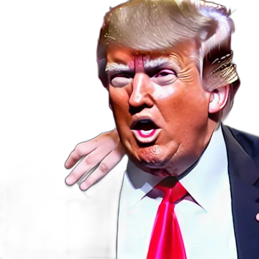 mask, creature, photorealistic, trump transparent PNG cut-out