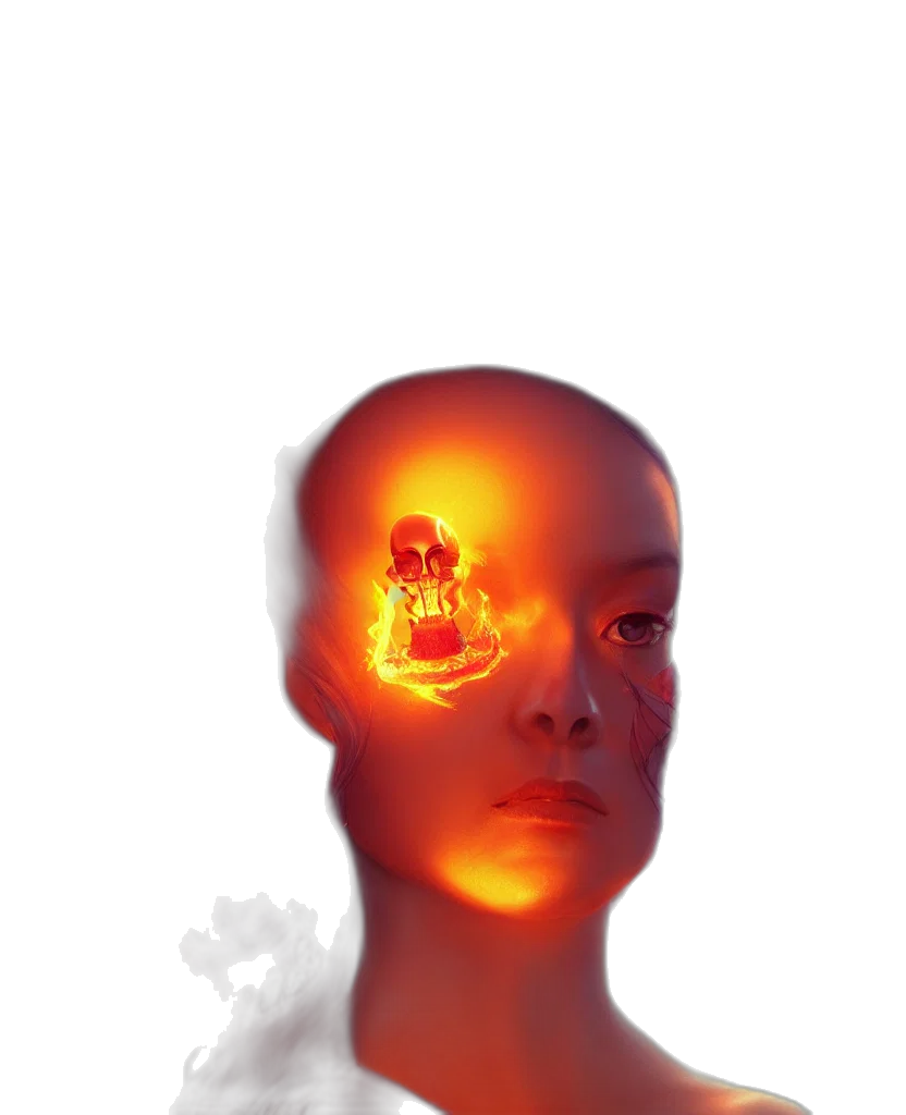 face, mask, robot, crown transparent PNG cut-out