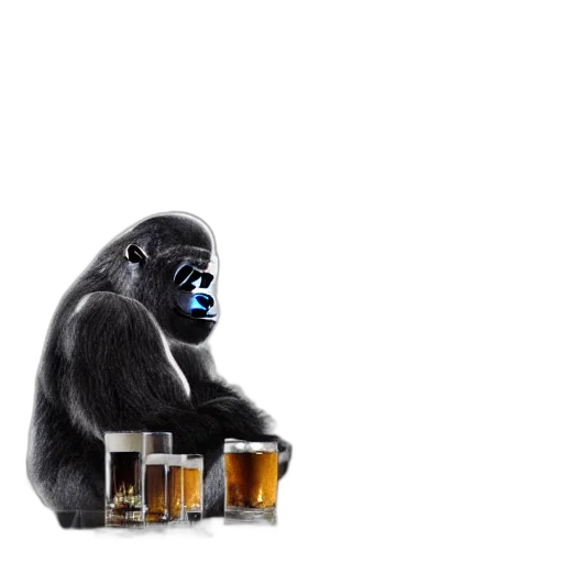 animal, creature, concept art, 3d render transparent PNG cut-out