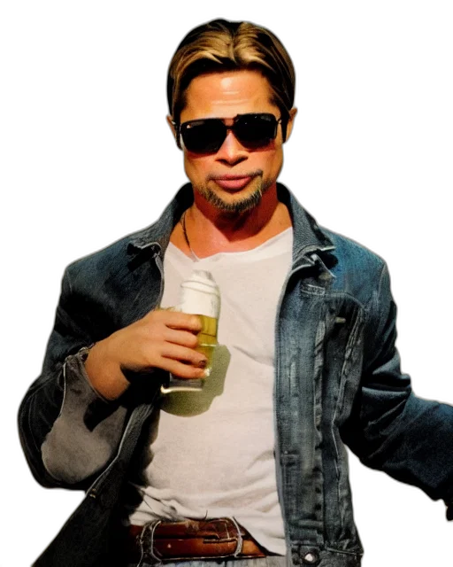 jacket, face, photorealistic, 3d render transparent PNG cut-out